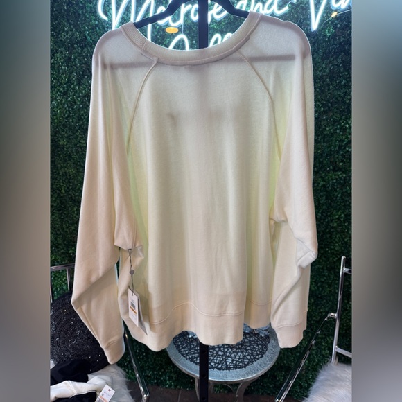 DKNY Sport crew neck sweatshirt with rhinestones cream/off white - Picture 4 of 11